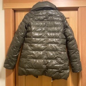 Olive Green Puffy Coat by Guess